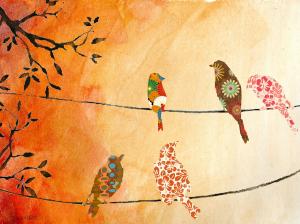 Artist Jean Plout Shares Her Artful Birds On Wires Piece.
